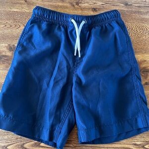 Lands' End Boys XS (4-5) Navy Blue Swim Trunks